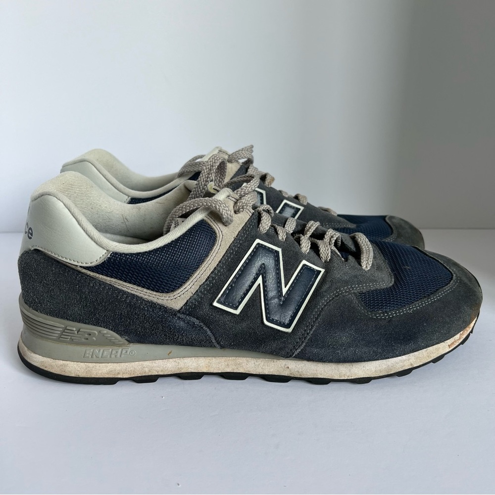 New Balance 574 Core Classic Sneakers Mens size 14 blue/white/gray